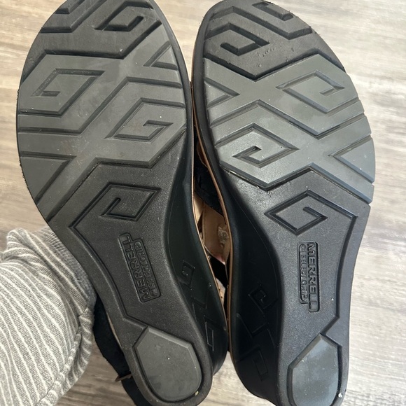 Merrell Sirah Cloak Wedge Black Grain Leather Shoe - Picture 12 of 13